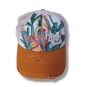 Shyanne Women's Bill Cap Baseball Hat Trucker Mesh Back Floral Hard To Handle